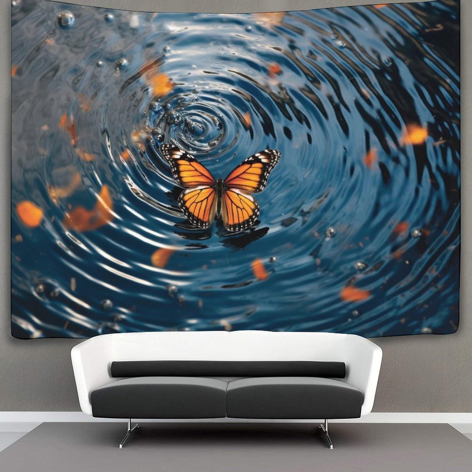 kaiyun Butterfly Tapestry Wall Hanging, for Bedroom Decor Birthday Party Celebration Or Garden Backdrop 100cmx150cm