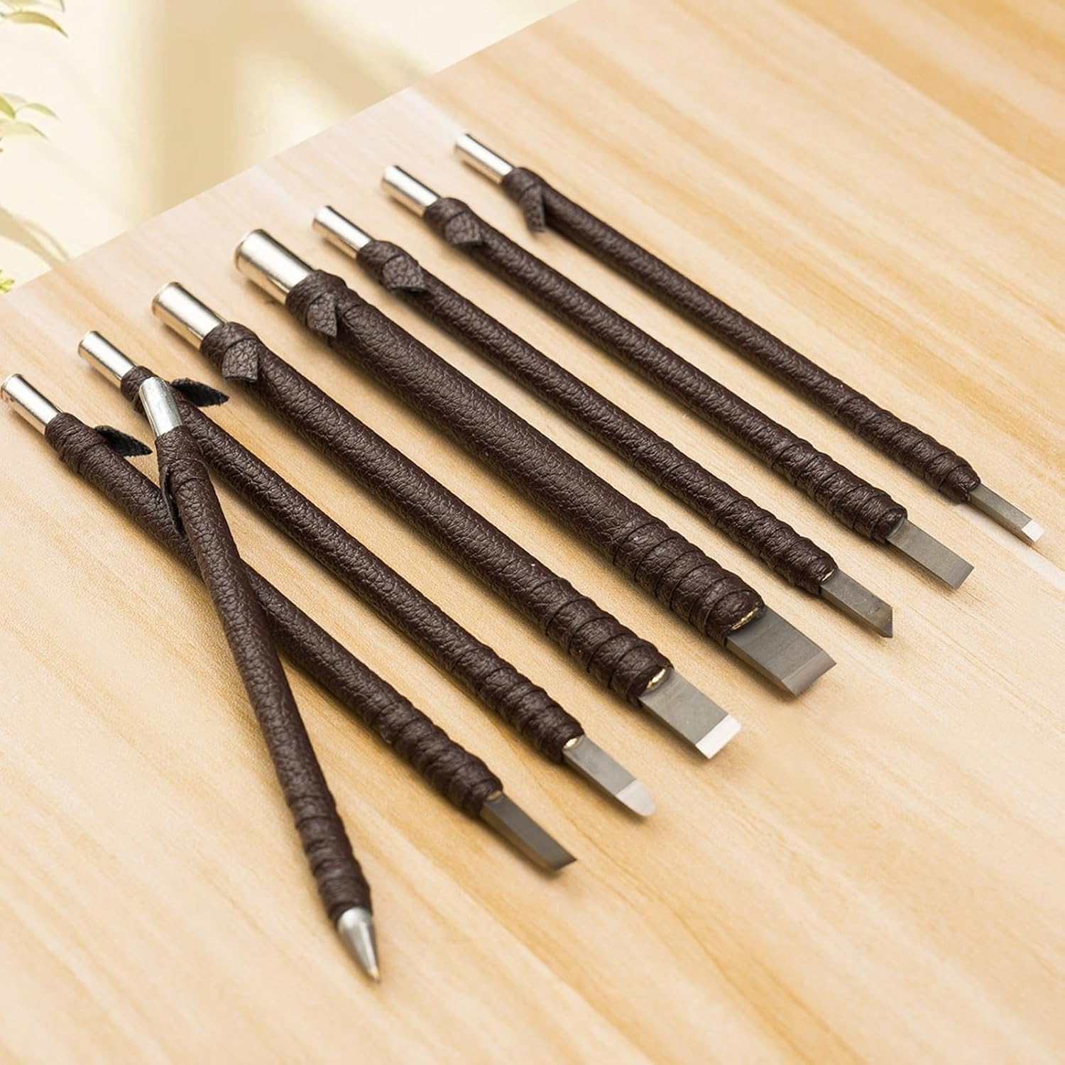 8Pcs Metal Clay Carving Knife,Pottery Hand Tools Ceramic Set,