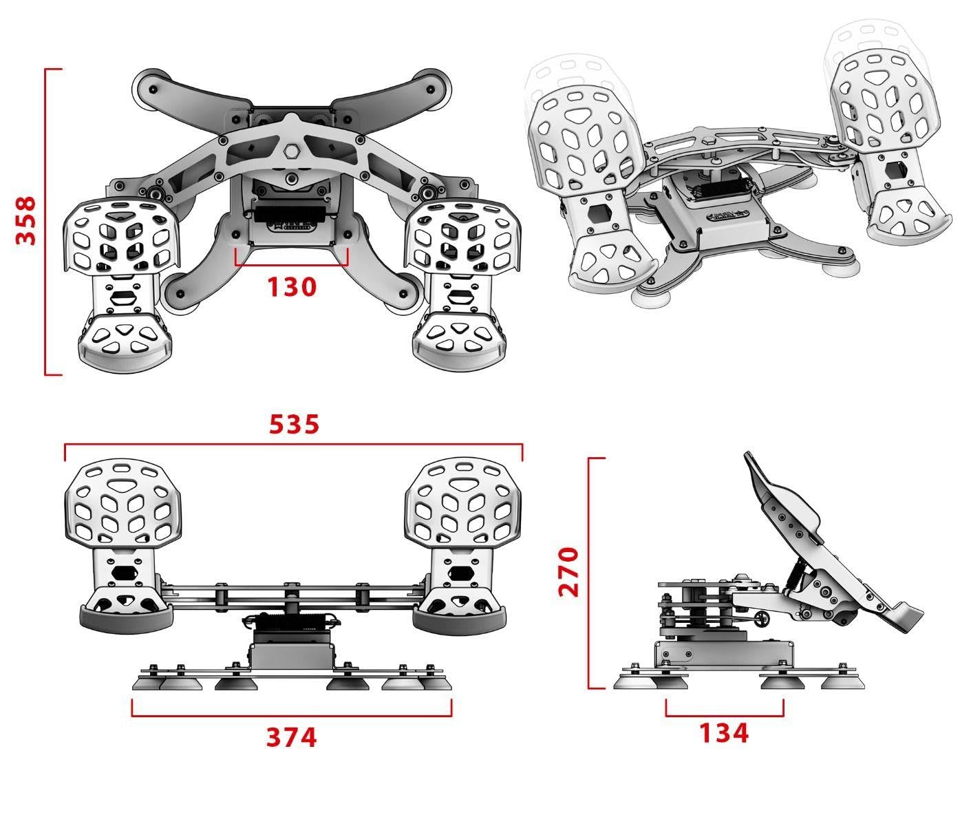 VIRPIL Controls - ACE Flight Rudder Pedals (PC, Simulation de vol)