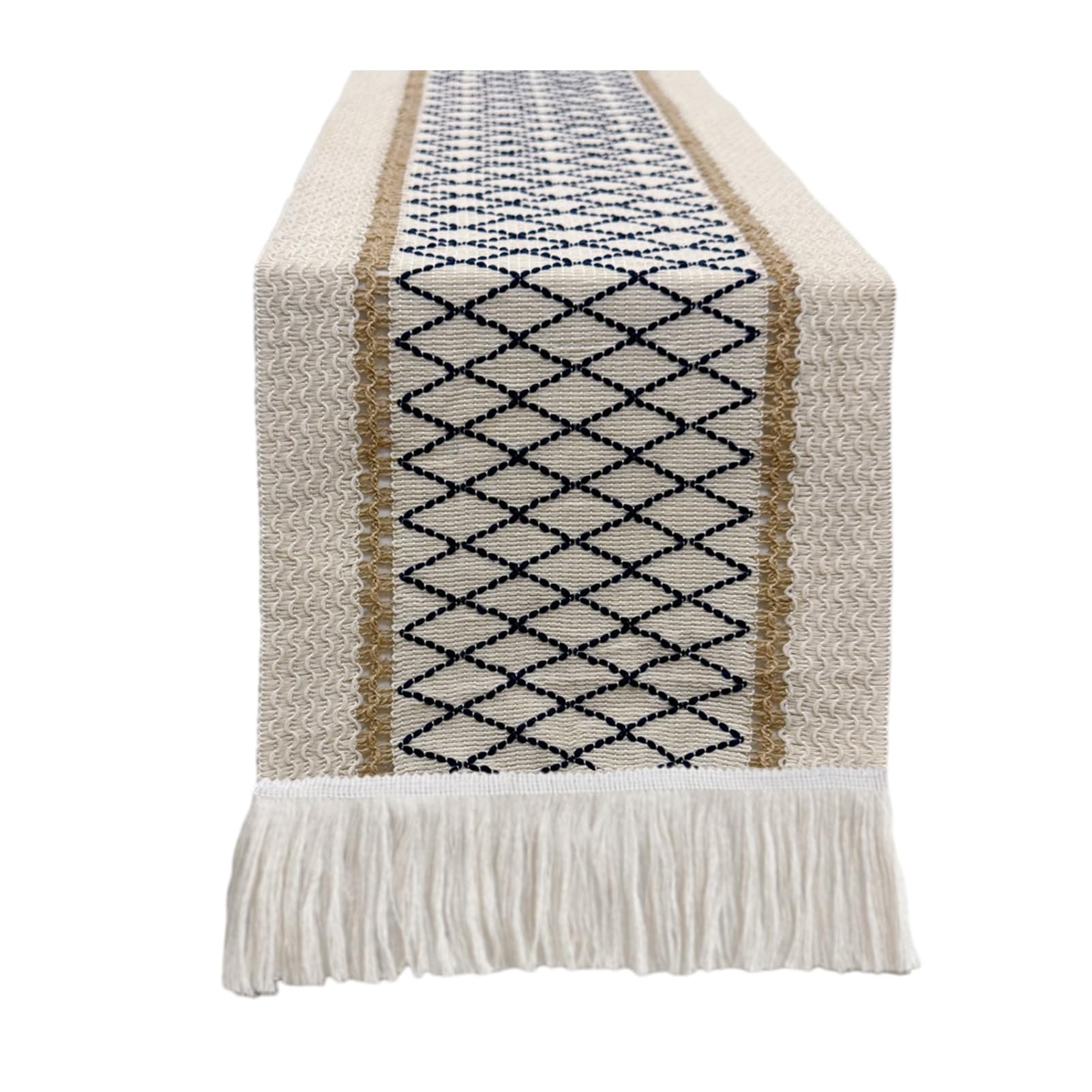 RetroNest Table Runner with Tassels,Nordic Minimalist Cotton Linen Tablecloth for Coffee Table,TV Stand Dining Table Rustic Farmhouse Home Decor 30x140cm 160cm 180cm J 140cm