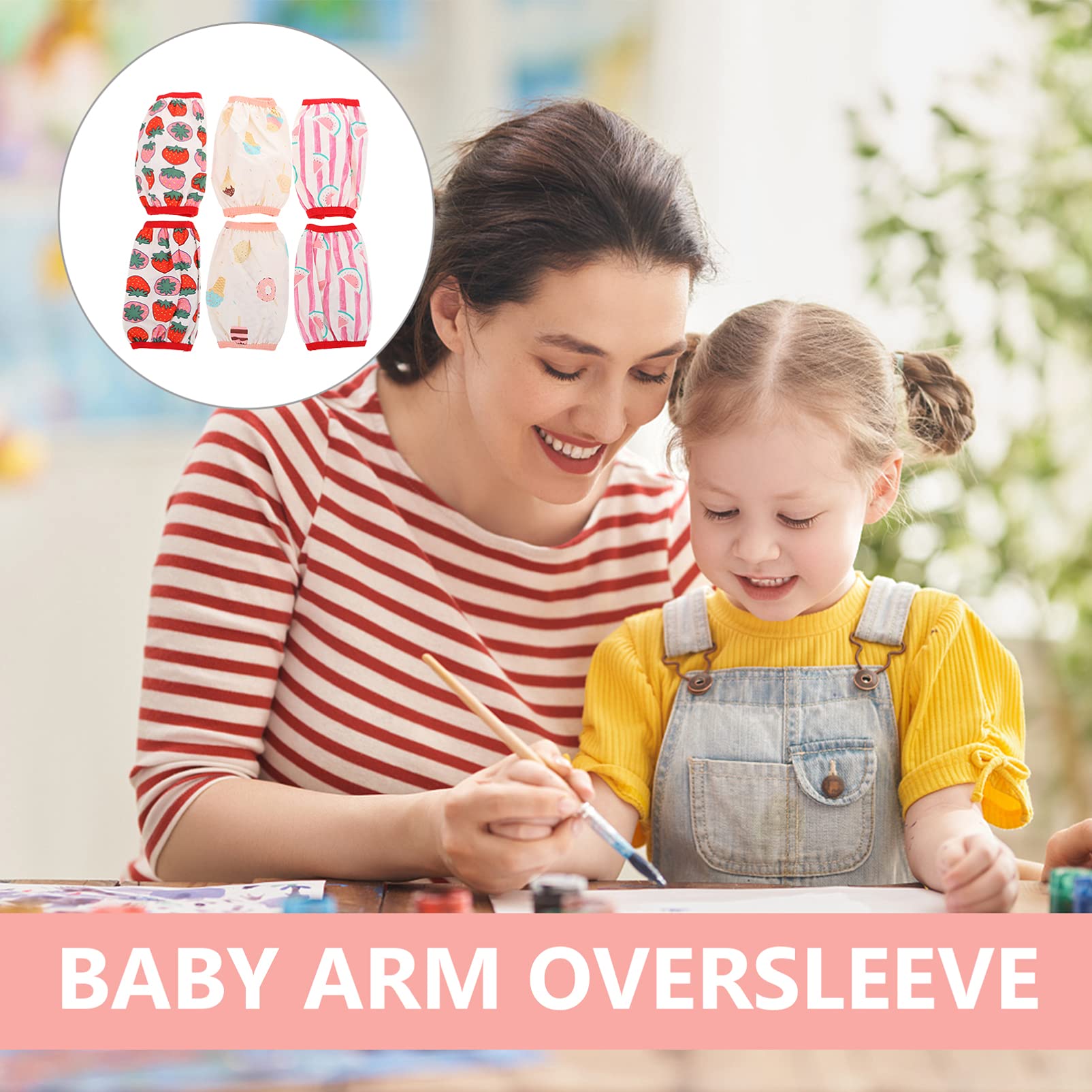 TOYANDONA Wasserdichte Baby Armstulpen Aus Baumwolle Mit Cartoon Früchtemuster Schützende Ärmel Für Spielen Und Outdoor Aktivitäten