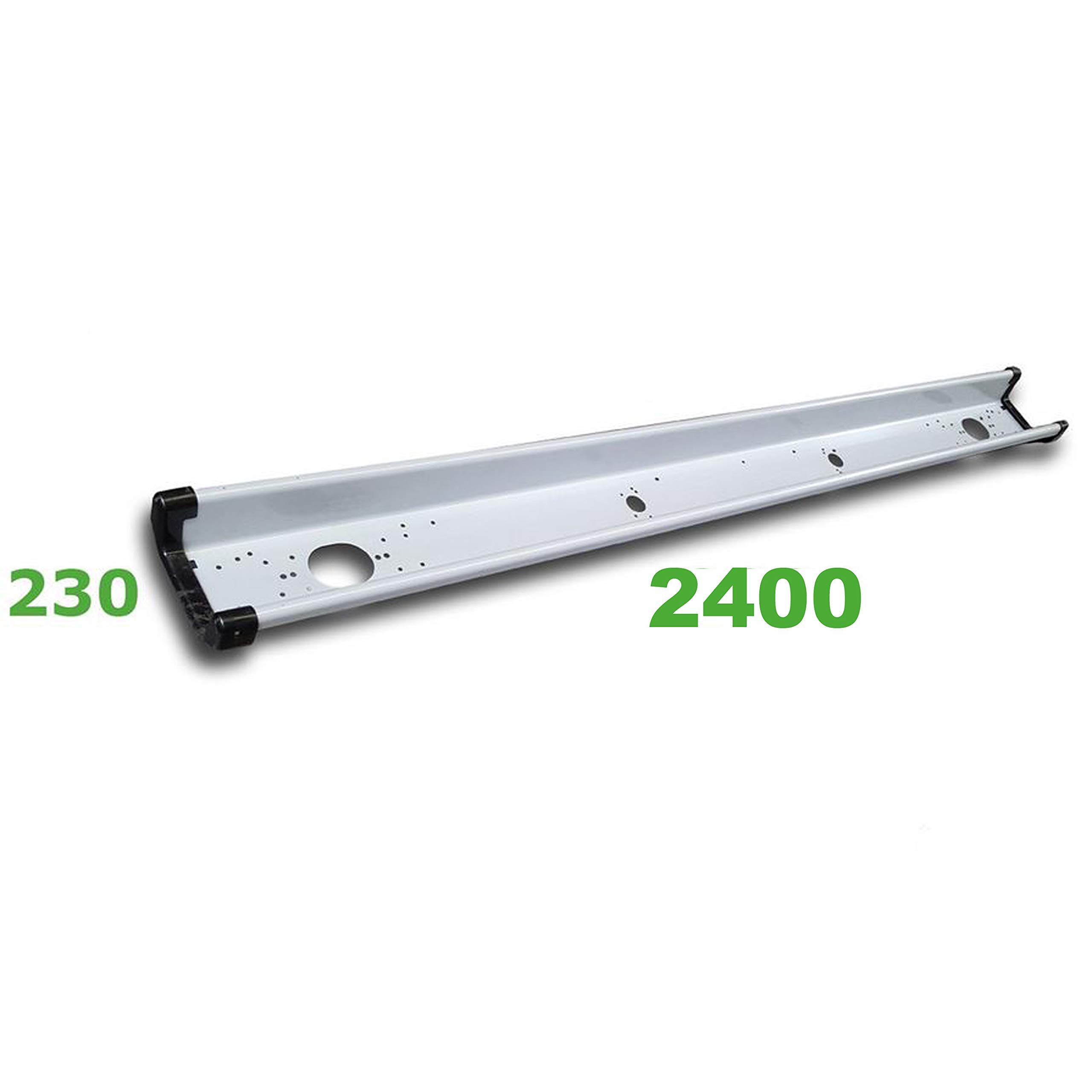 Trupa Protection anti-encastrement 2400 mm pour remorque de camion en acier, porte-feu arrière, pare-chocs.