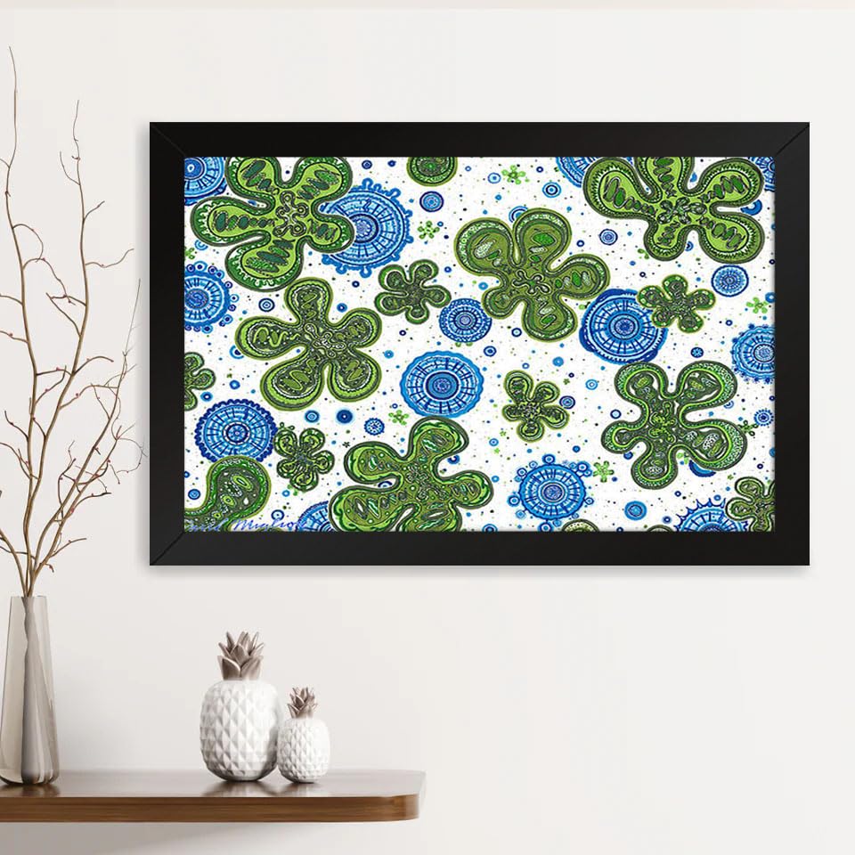 GADGETS WRAP Printed Photo Frame Matte Painting for Home Office Studio Living Room Decoration (14x11inch Black Framed) - Bigbis Print