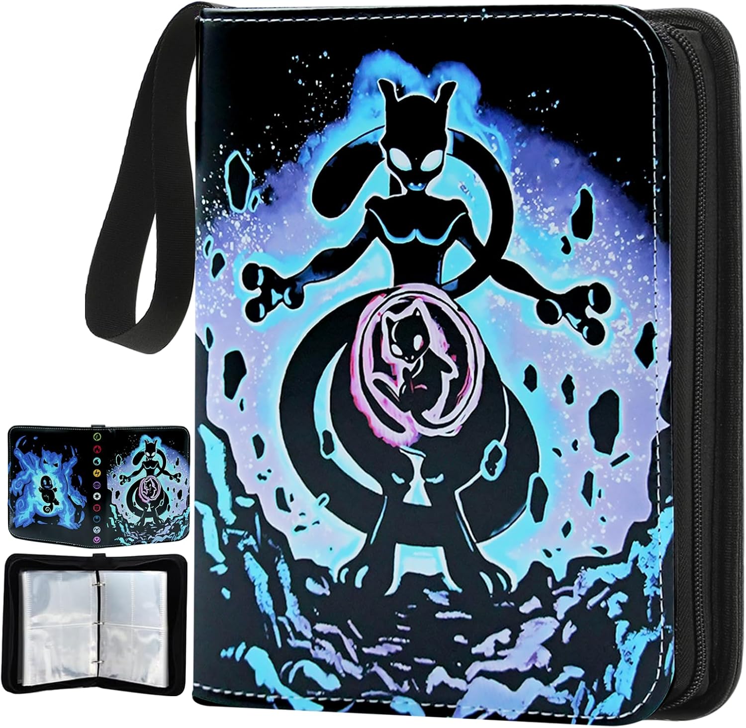 4 Pocket Card Binder Cards Holder, Waterproof Trading