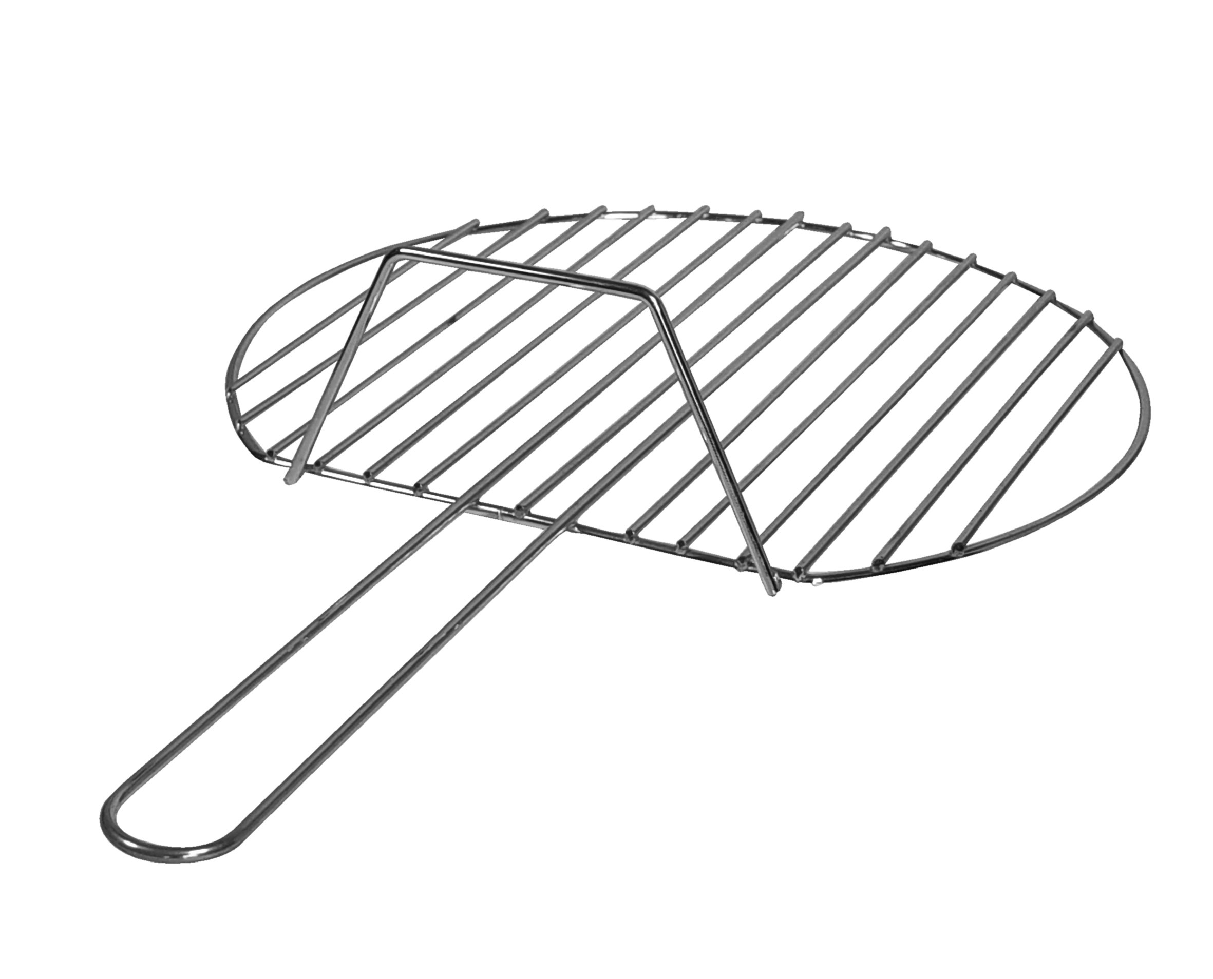 Imex El Zorro – Barbacoa Redonda 50 cm con Parrilla y Quemador de Gas | 61x75x50 cm | Hierro Reforzado con Parrilla Cincada Anticorrosión | Ideal para Leña, Carbón y Gas