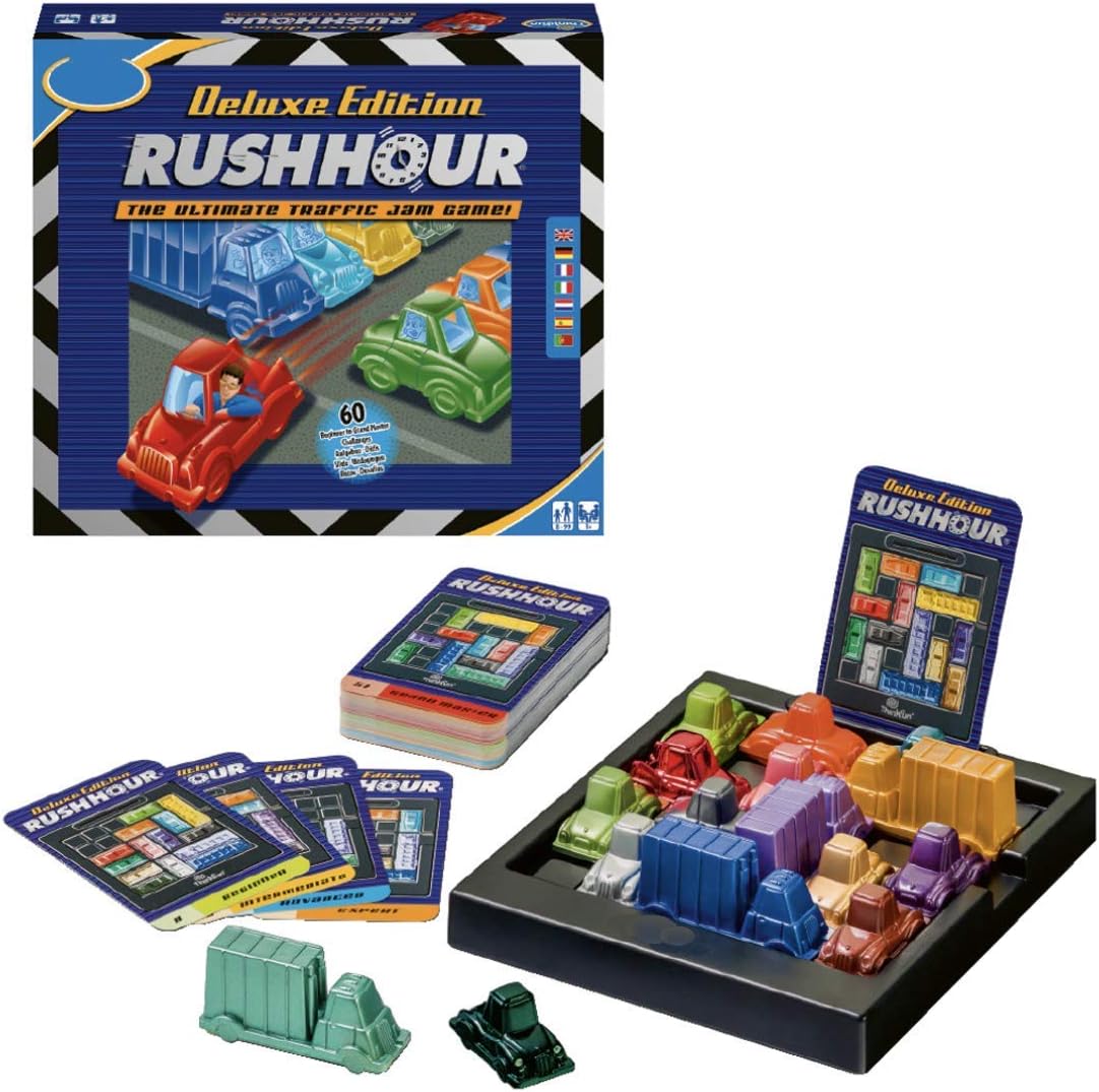 IntelloPlay Premium Quality Traffic Jam Logic Game | Top Puzzle for Adults and Kids | Multiple Challenges Inside | Brain Games for Kids & Adults, Age: 6+