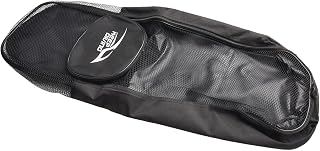 Gdfnmogo Bolsa de malla resistente para equipos subacuáticos para aletas de buceo, esnórquel, máscara, color negro