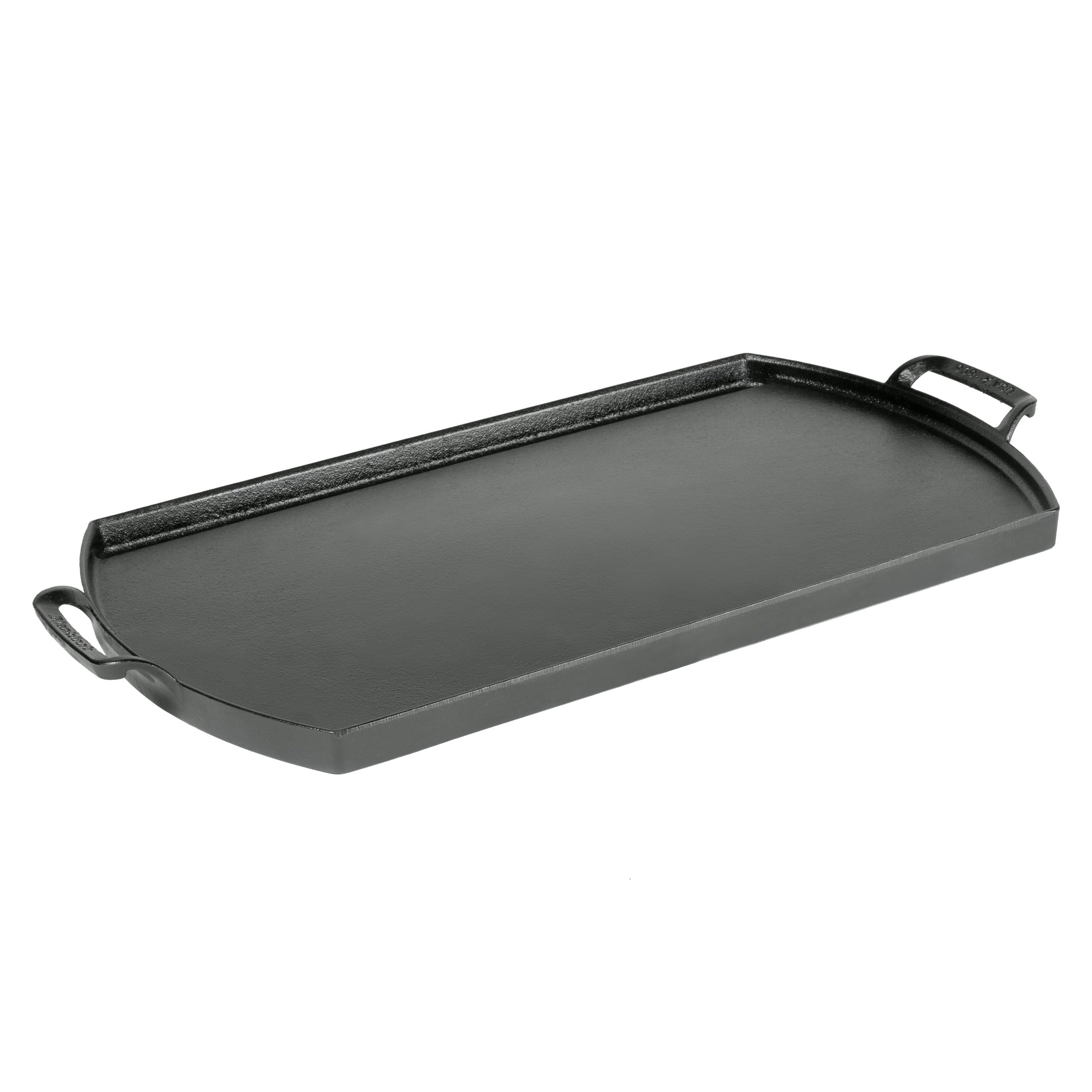 Lodge Cast Iron Blacklock Double Burner Rectangular Griddle 10 In