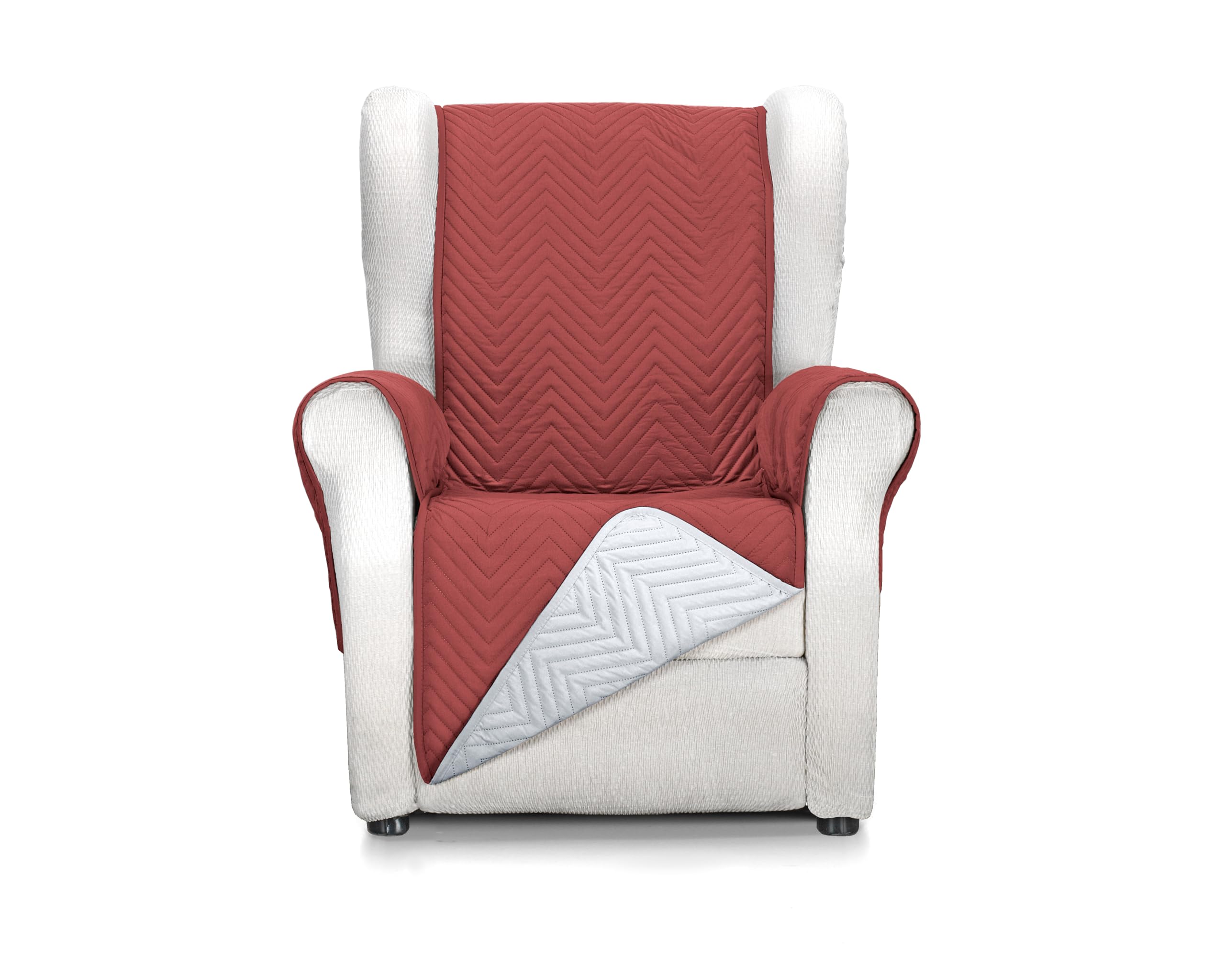 Martina Home Milano 1 Seater Sofa Cover Red/Grey