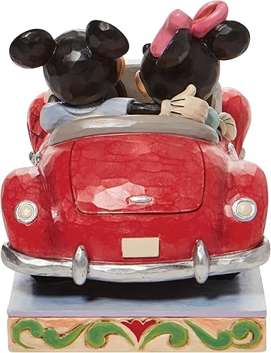 Miniatura 2 de Enesco Disney Traditions por Jim Shore Minnie y Mickey Mouse en figura de coche, 5.2 pulgadas, multicolor