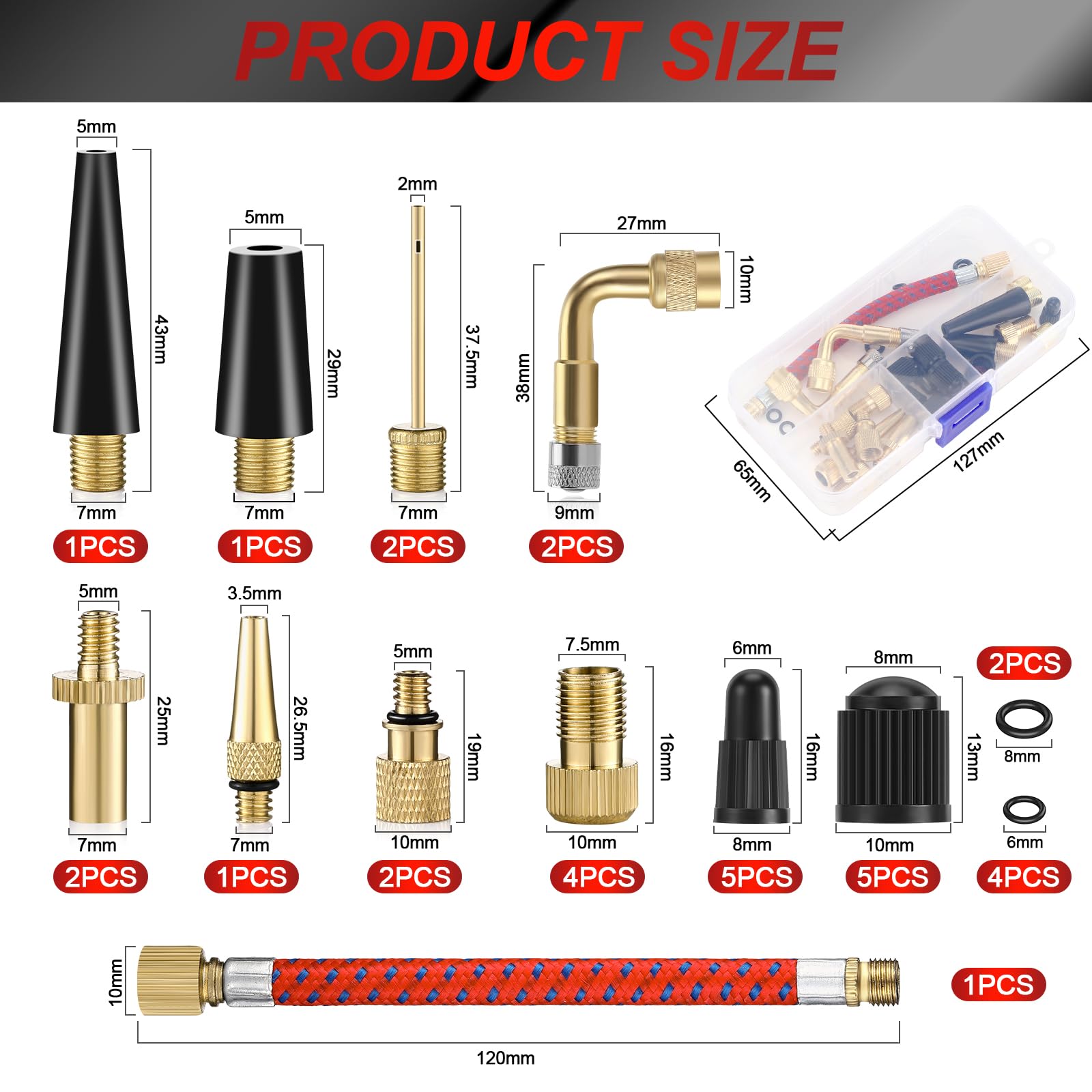 KIT ADATTATORE POMPA Con 6 Pz Connettori Valvola AGO