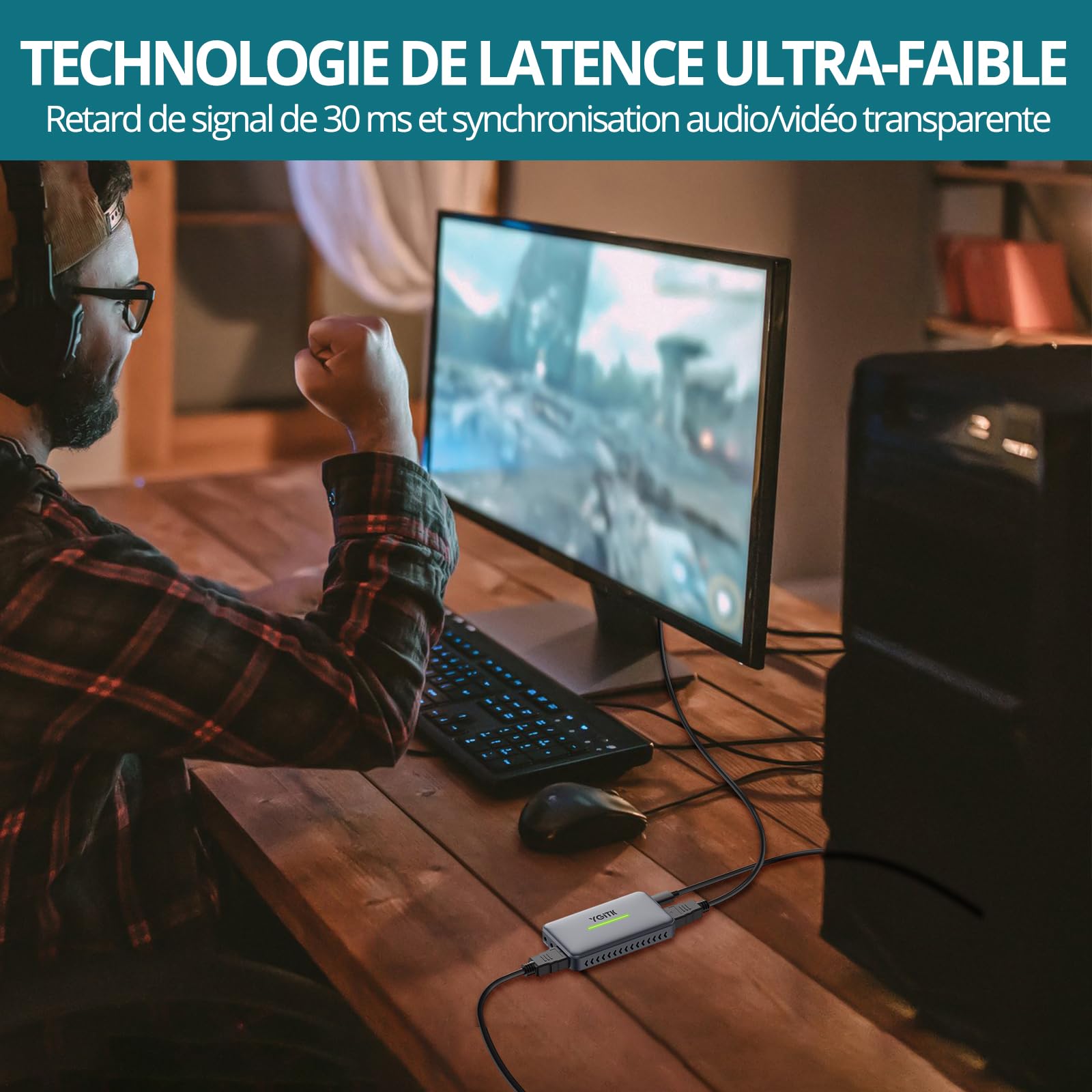 HDMI 4K Carte de Capture USB 3.0 Carte d'Acquisition Vidéo Enregistrement Streaming Capture de Jeu vidéo pour PS5/XBOX One/Switch