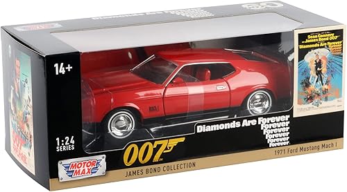 Miniatura 8 de JAMES BOND 1971 FORD MUSTANG MACH 1 124 MODELO COCHE "DIAMANTES SON SIEMPRE" EDICIÓN POR MOTORMAX 79851