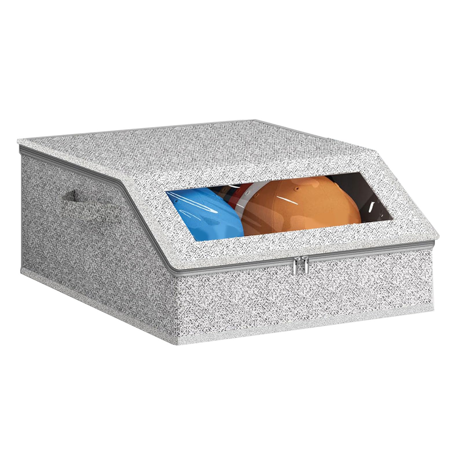 Msioytog Stackable Cap Storage Container with Spacious Design Accommodates 24 Hats Constructed From Strong Nonwoven Fabric Clear Cap Planner