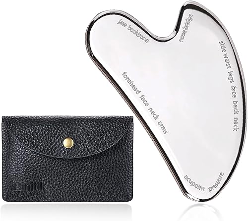 Miniatura 1 de Binitik Herramienta Gua Sha mejorada, raspador de masaje Gua Sha de acero inoxidable de alta calidad para tensión muscular, herramientas faciales