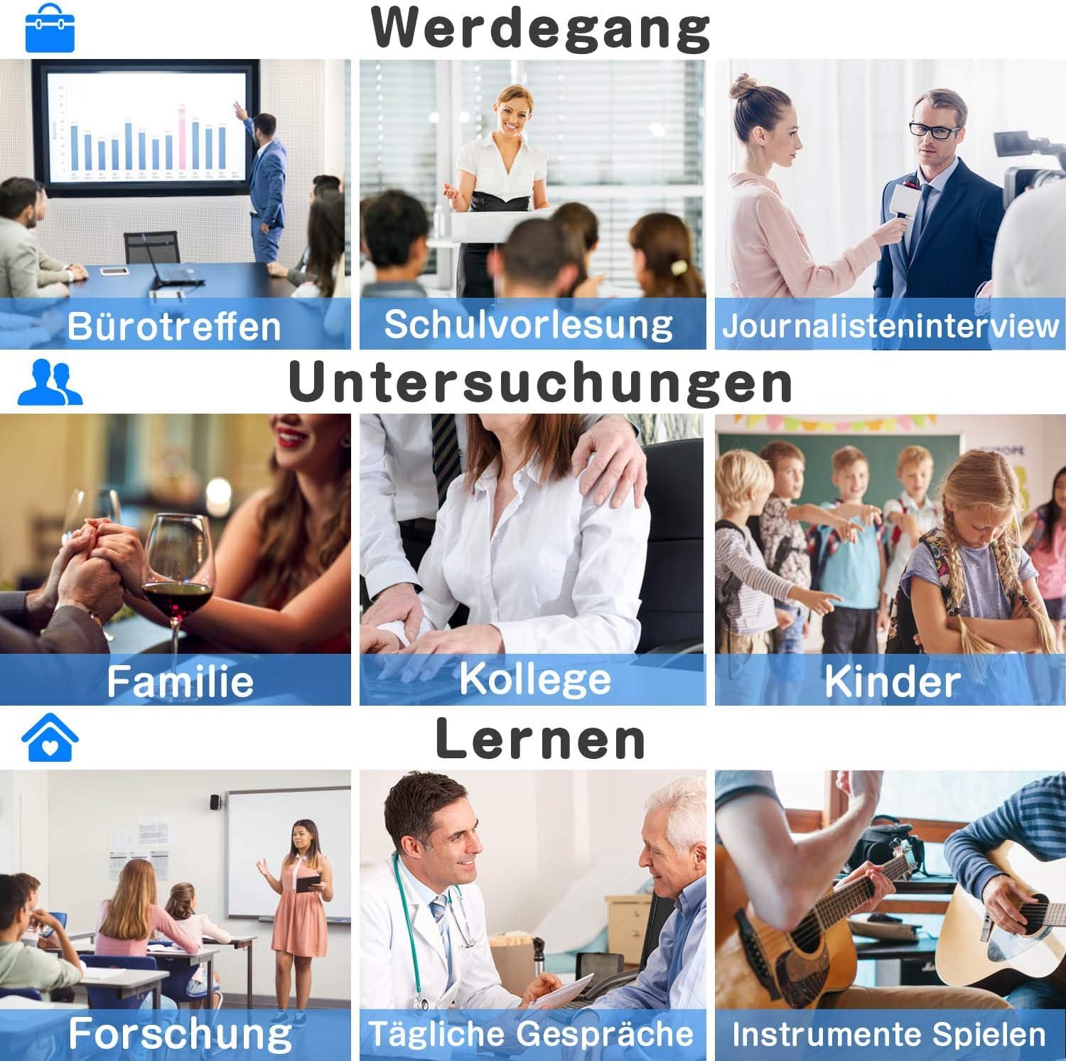 Mini Diktiergerät, TDW Mini Aufnahmegerät 16GB Diktiergerät mit Mikrofon Stimmenaktivierung Klein Abhörgerät Voice Recorder für Aufzeichnung Vorlesung Treffen Interview, Schwarz (16, GB)