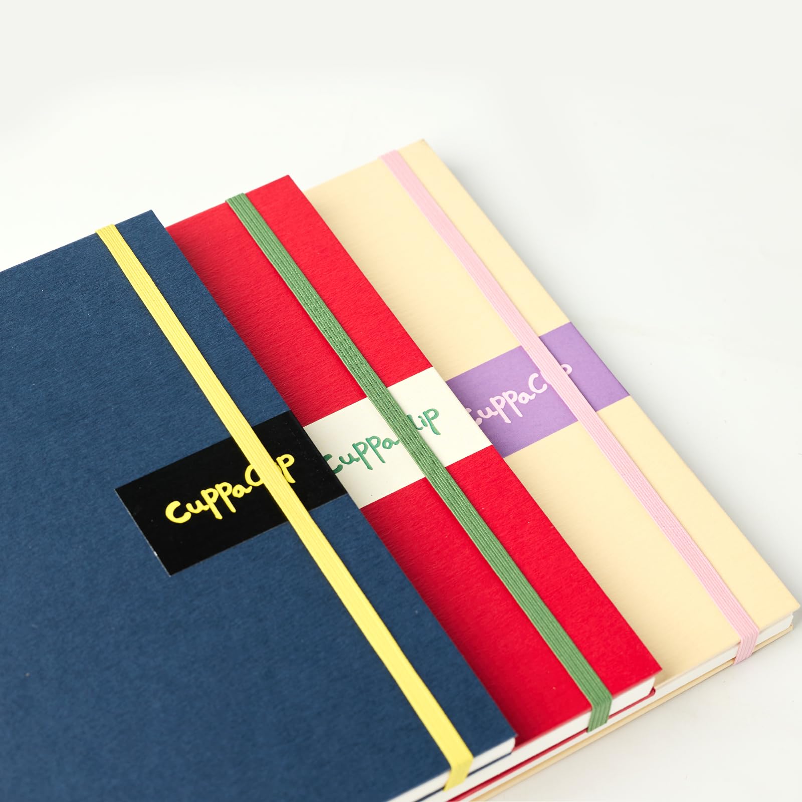 CuppaClip Carta per acquerello 22,9 x 21,6 cm, 300 g/m², 63,5 kg, rilegatura a spirale, in cotone, stampa a freddo, tasca interna, forniture artistiche (blu)