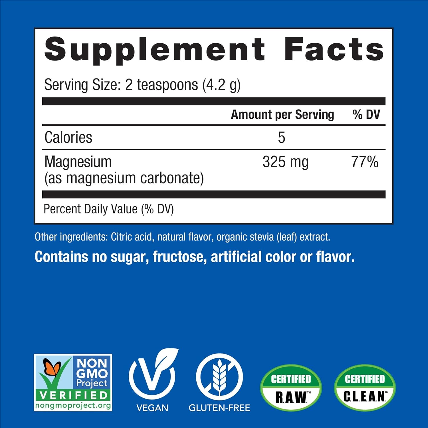 Natural Vitality Calm, Magnesium Supplement, Anti-Stress Drink Mix Powder, Gluten Free, Vegan, & Non-GMO, Cherry, 8 oz