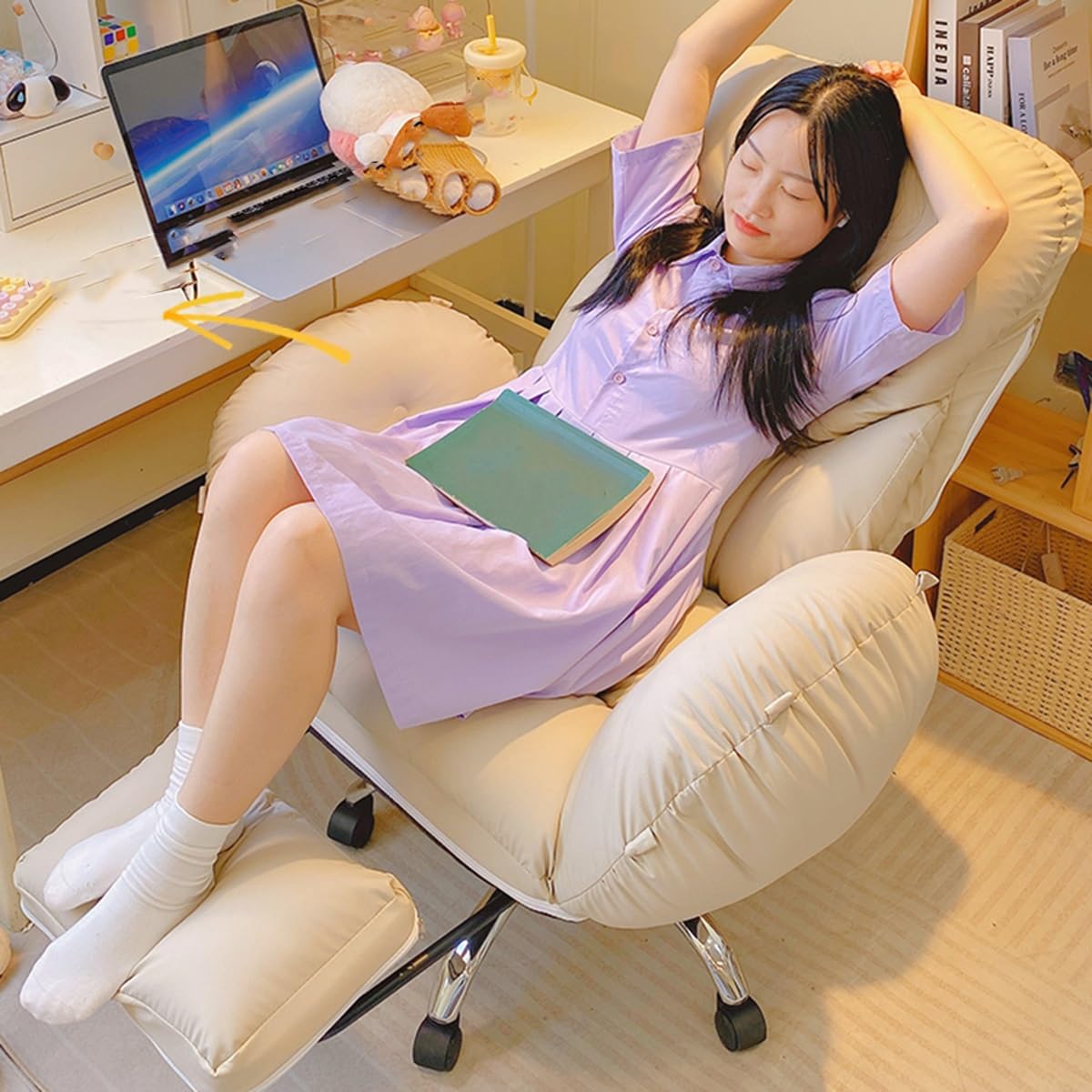 Amazon.co.jp: リクライニング式エグゼクティブオフィスチェア、ソファ