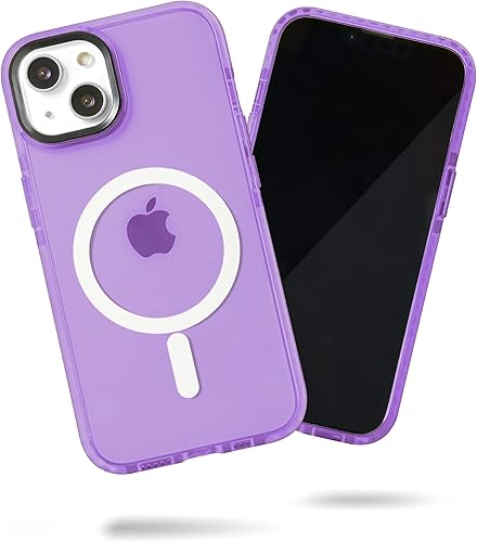 Miniatura 38 de SteepLab Funda de barrera para iPhone 14, protección de 360 grados que absorbe impactos con bisel elevado y colores llamativos (fresa roja
