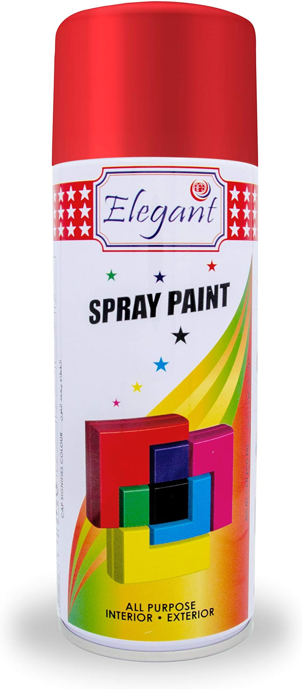 Elegant Multipurpose SPRAY PAINT – Red – 400ML – Fast Drying DIY Paint – All Weather Resistance – Interior And Exterior Acrylic Paint