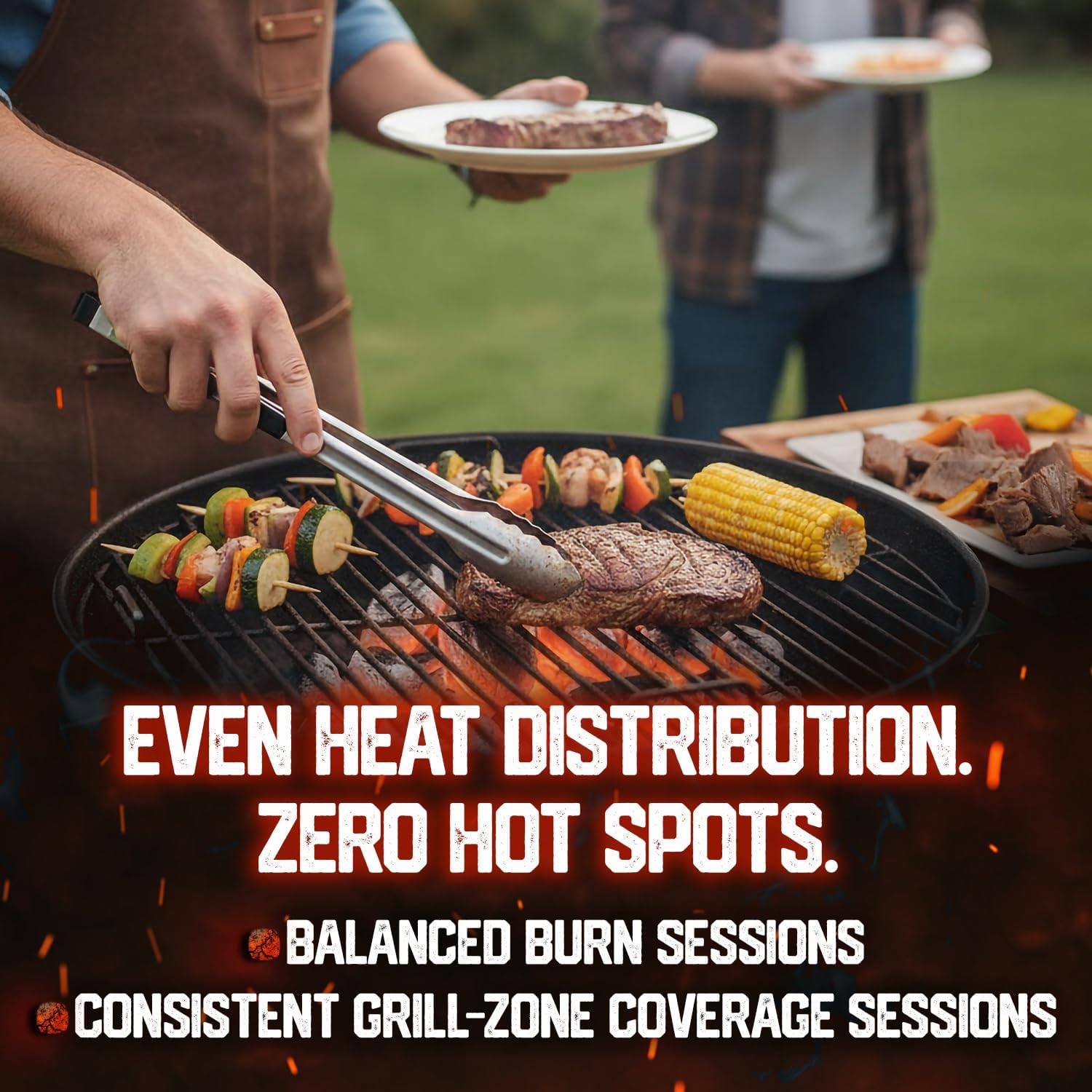 Charcoal Briquettes – Long-Lasting, Clean-Burning Charcoal for Grilling with Even Heat, Low Ash & Easy Lighting – 100% Natural, Chemical-Free Fuel for BBQ or Smoker – 8 lb | 1-Pack