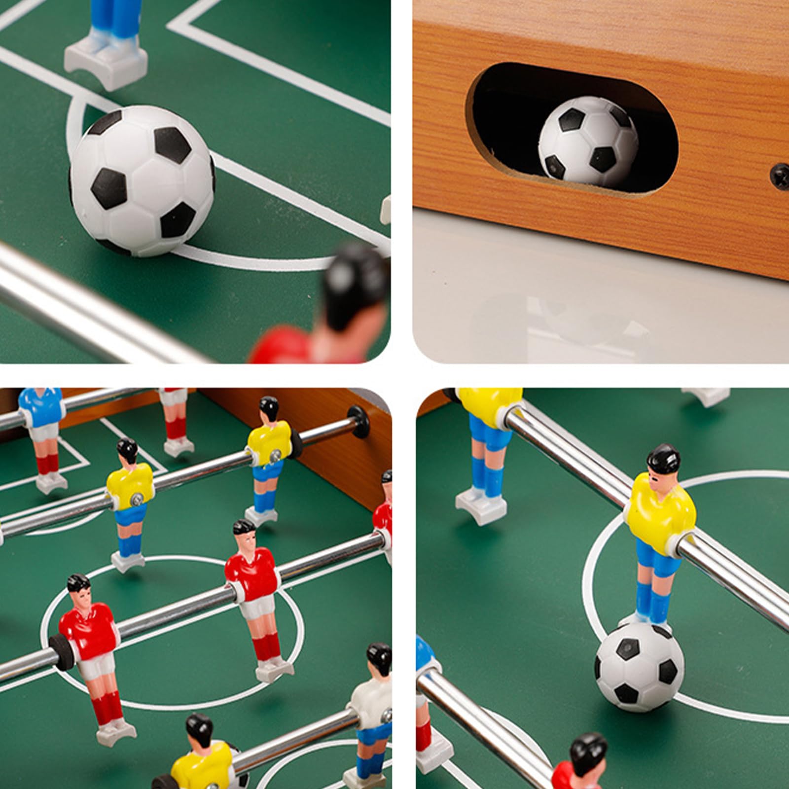 Family Connection - Juego de futbolín que mejora la coordinación de la mano con ácido acético participativo para madres y niños, portátil, pequeño escritorio