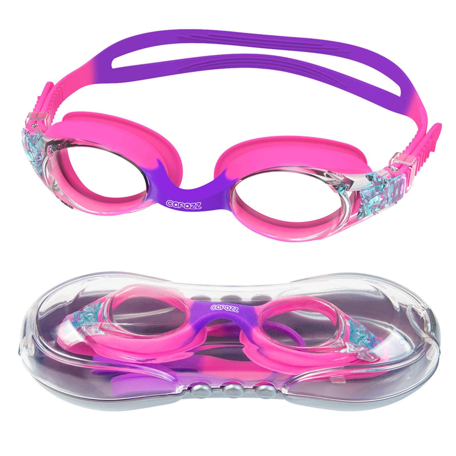 N-B Transparentpurple Waterproof Anti Fog U V Child Professional Colored Lenses Diving Swimming Glasseskids Eyewear Swim Goggles Gafas Nata