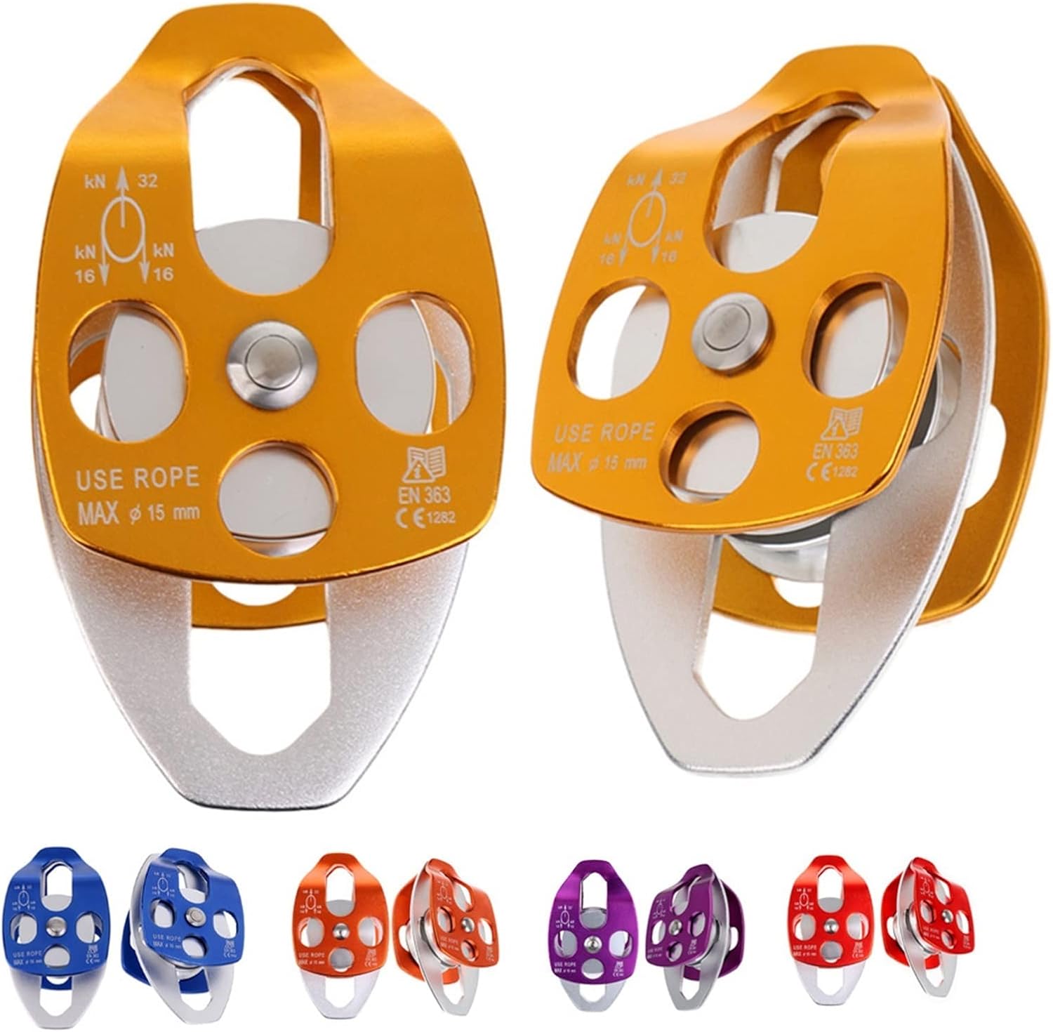 ALASSE Pulley, Climbing Double Pulley for Caving Rock