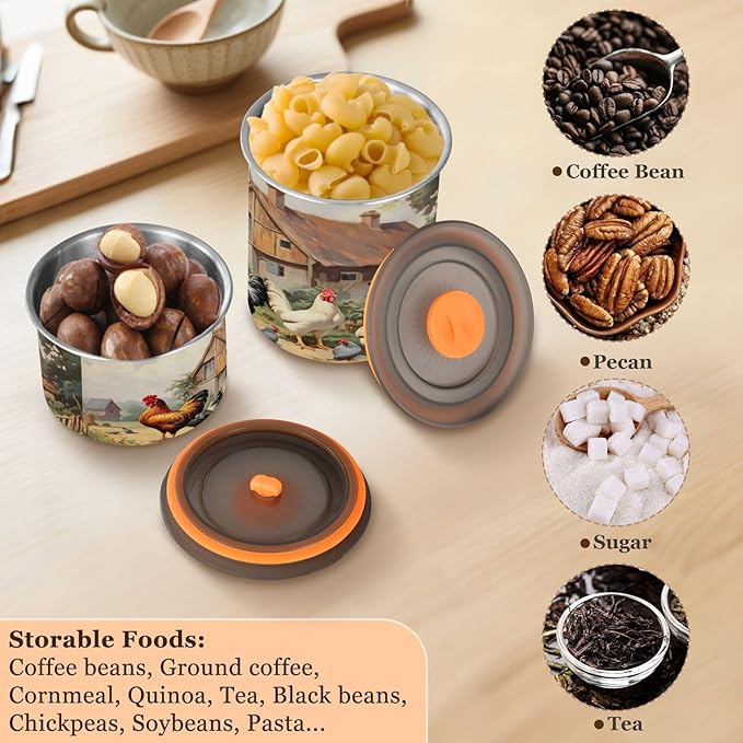 Contenedor de Café de Acero Inoxidable 17oz con Tapa Hermética miniatura 6