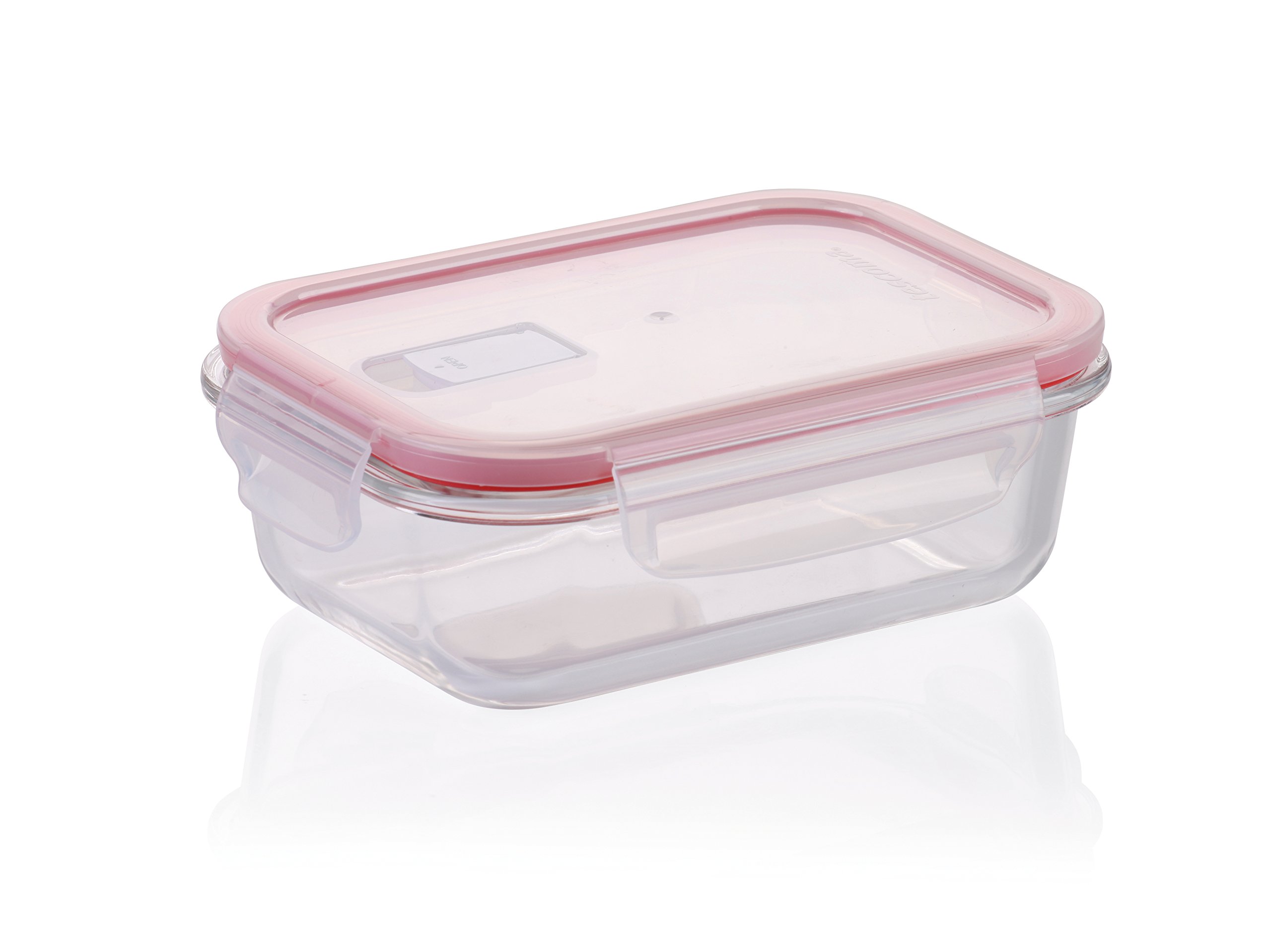 Tescoma Jar 0.6 L, Rectangular Freshbox Glass, Assorted, 0.6 Litre