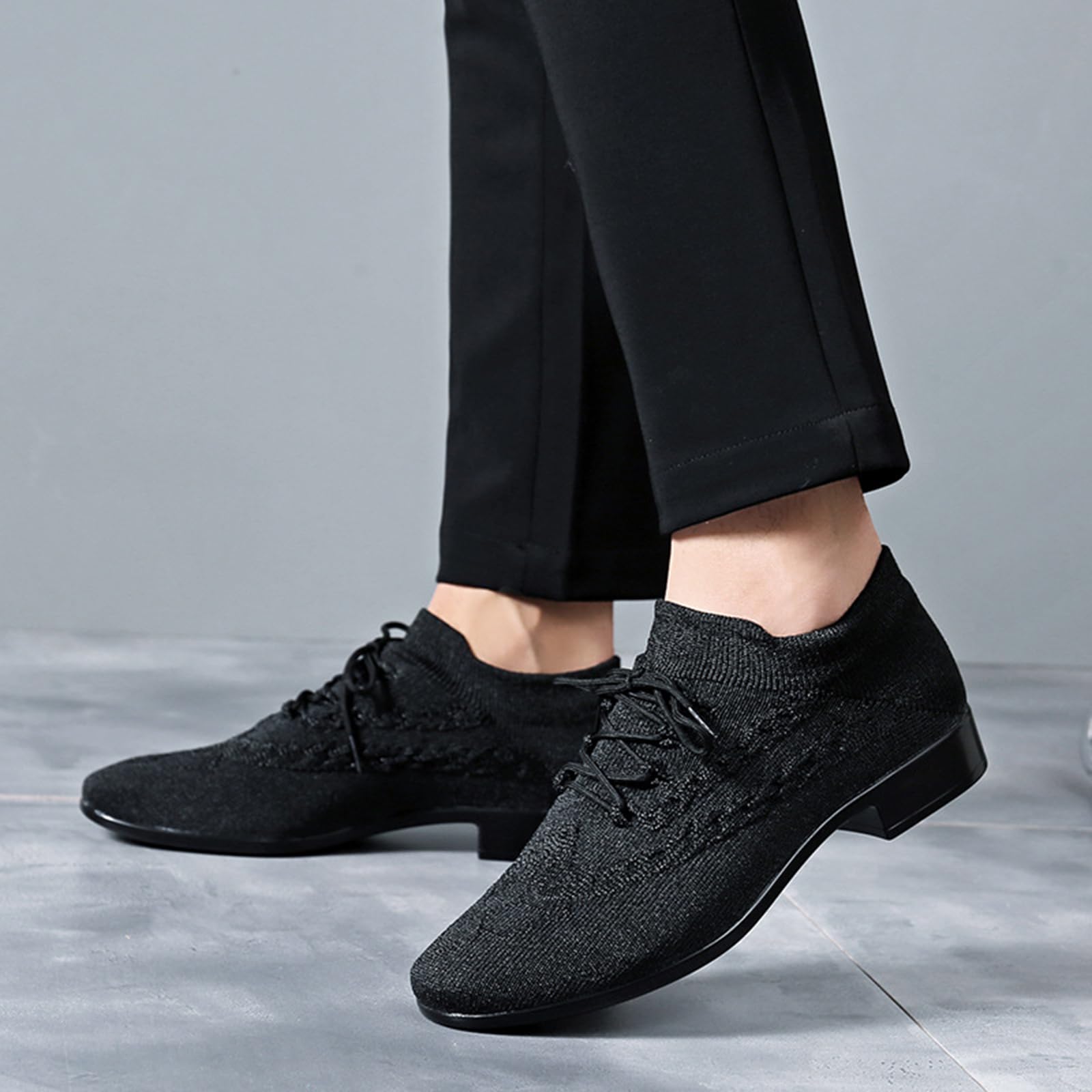 Scarpe da Ballo Uomo Tacco Basso Morbido Flessibile per Latino Salsa Tango Jazz Moderno