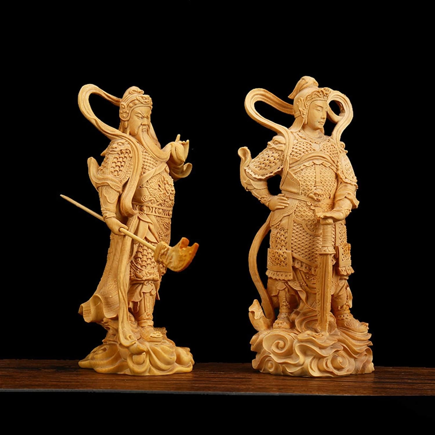 45×77 ベージュ地グリーン紋章柄 トルコヴィンテージラグ（ミニサイズ