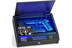 2-Capacity Biometric Clock Gun Safe: Lightning-Fast Fingerprint Access