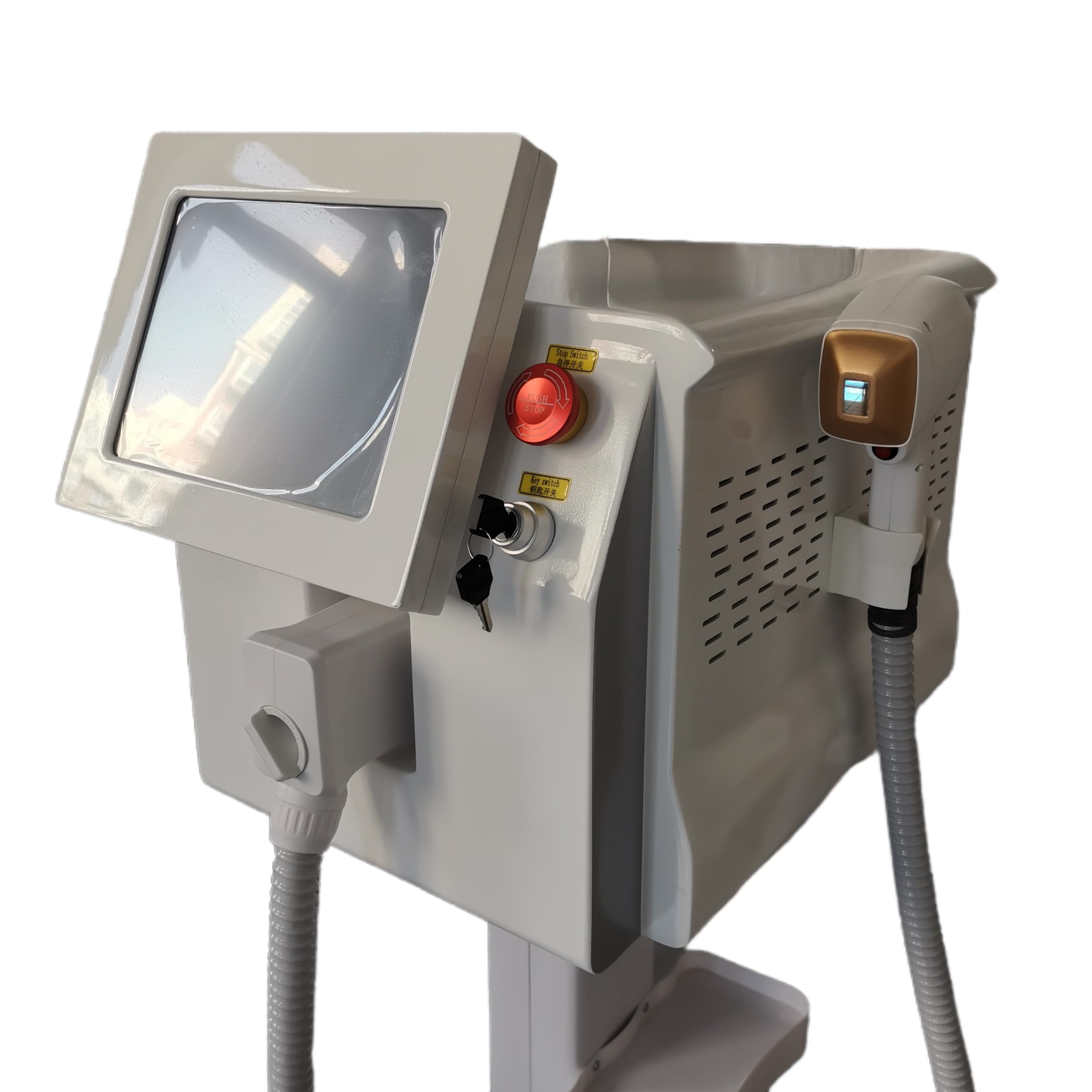 Macchina professionale di depilazione del laser a diodi con tre lunghezze d'onda, 755 808 1064nm, depilazione e macchina di ringiovanimento della pelle Rimuovi i peli del corpo