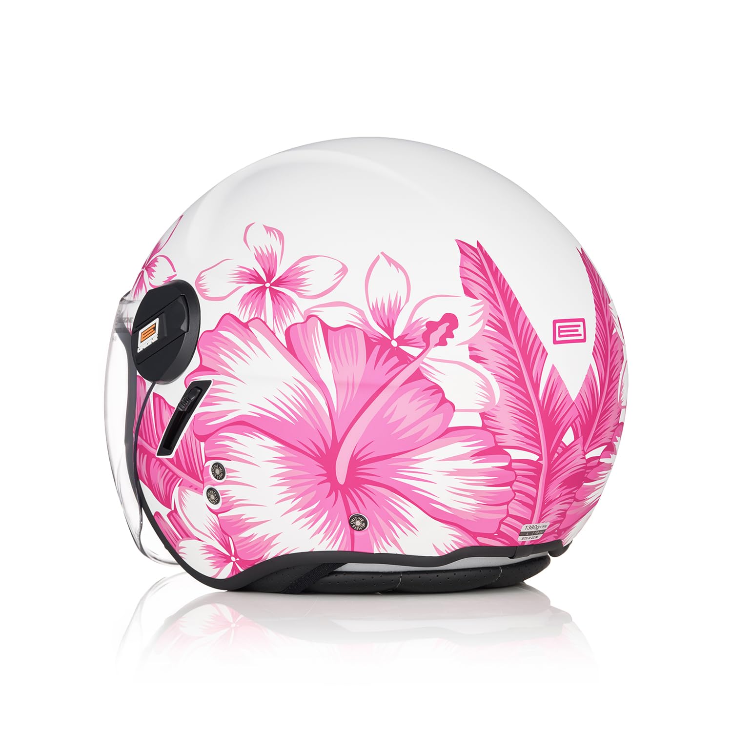 ORIGINE Casco Moto Jet Casco Moto Abierto Scooter con Doble Visera Homologado ECE 2206