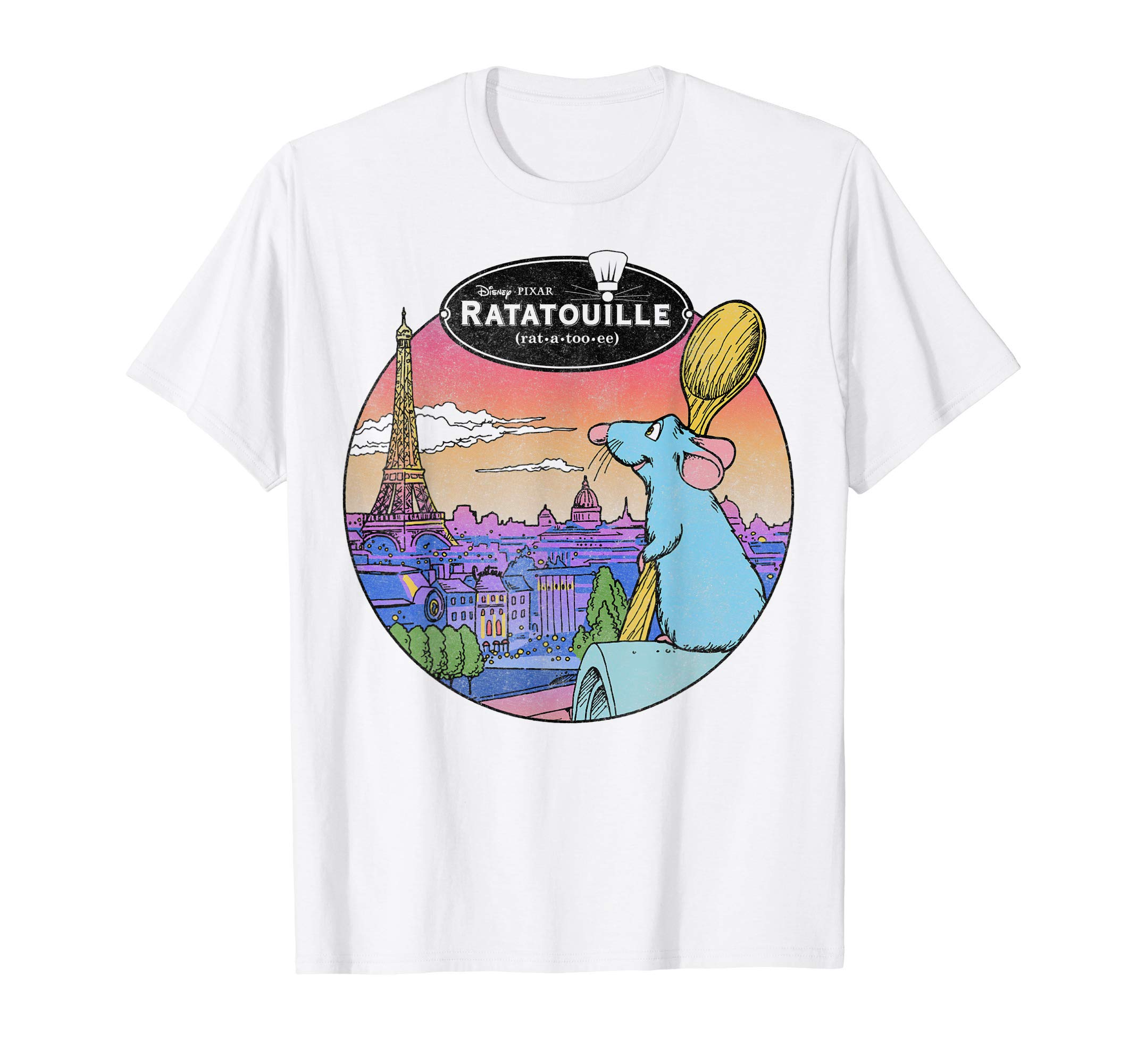DisneyPixar Ratatouille Over Look Paris T-ShirtOEKO-TEX STANDARD 100