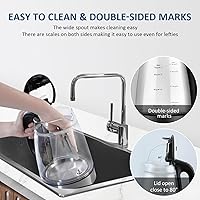 Vista 8 de 1500W Electric Kettle with Temperature Control - 6-Temp Presets for Tea/Coffee, Double Wall Cool-Touch, 4H Keep Warm, 1.7L Borosilicate Glass &