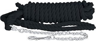 3-Ply Cotton Lunge-Chrome Plated Chain Black 3425