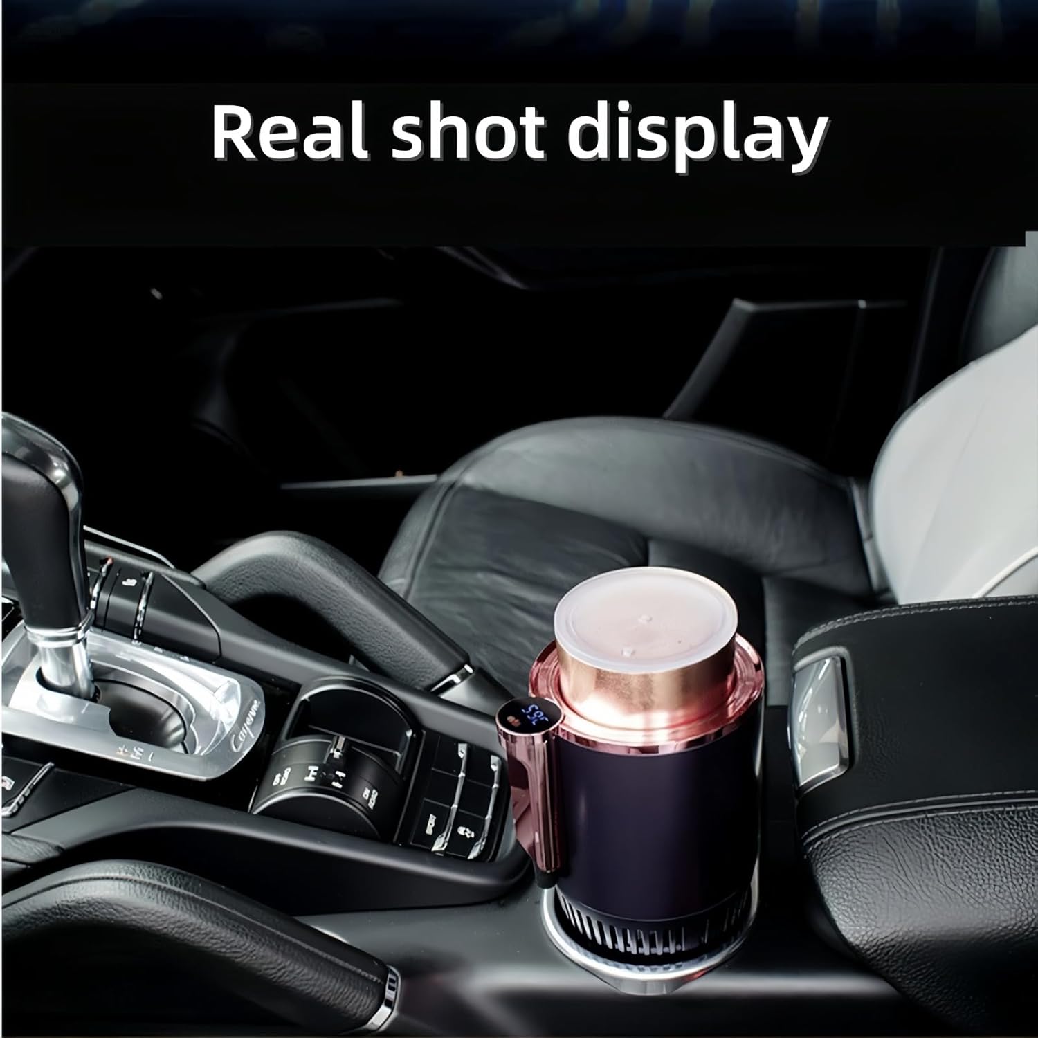 Smart Car Hot and Cold Cup Holder, 2 in 1 Car Cup Cooler Warmer, Rapid Heating and Cooling Insulated Electric Beverage Mug Portable Temperature Control Cup Accessory (Blue)