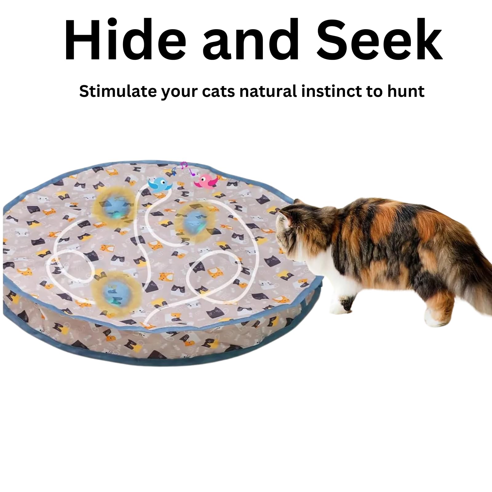 HowseHold Interactive Cat Ball Toy for Indoor Cats Adult, Stimulating Hide and Seek - Image 4
