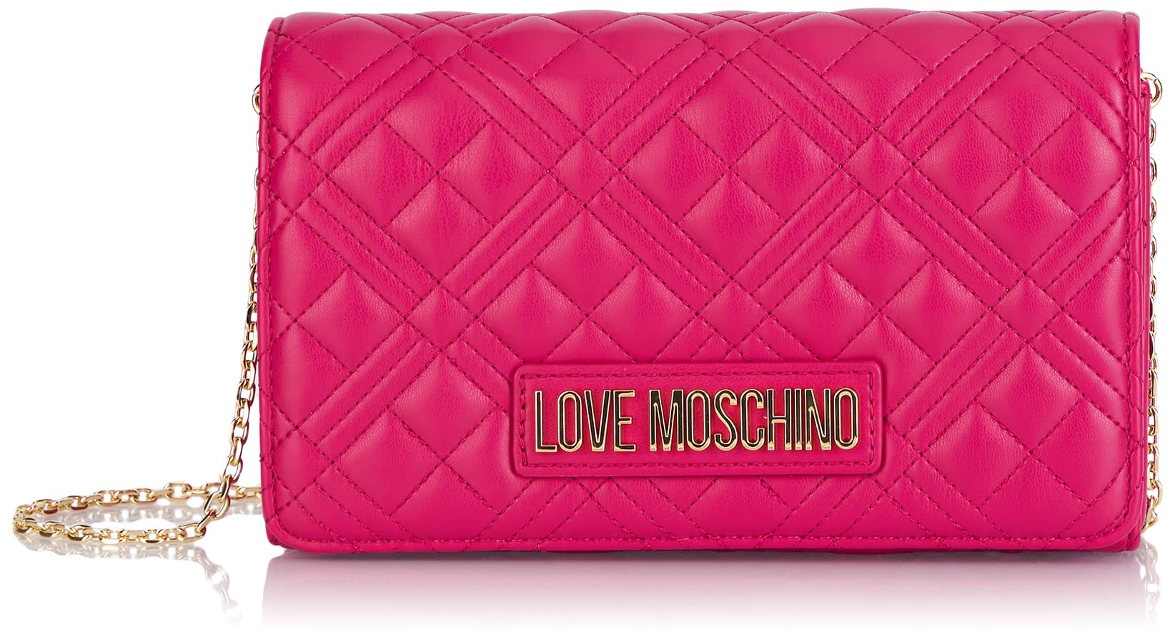 Moschino Borsa Donna Love a Spalla/Tracolla Ecopelle Trapuntata Magenta B25MO32 JC4079PP1LLA0626