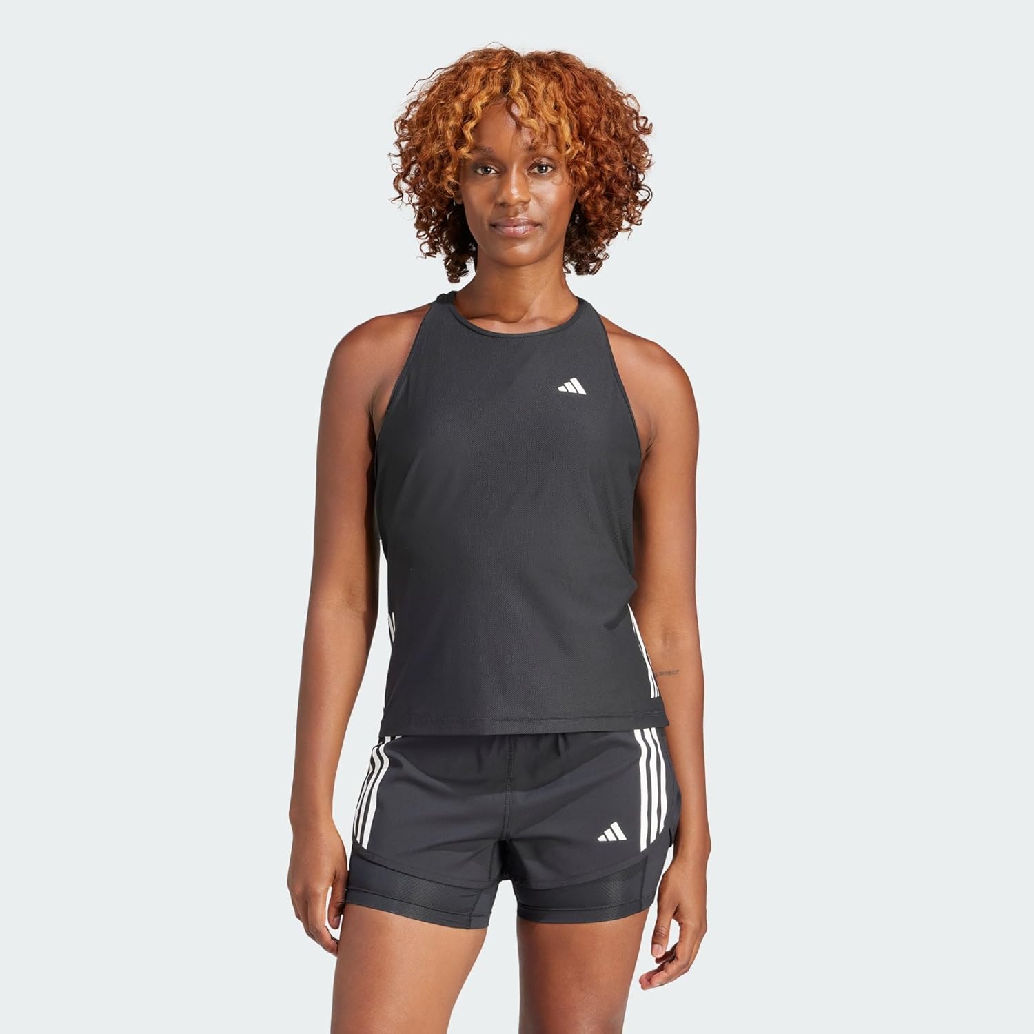adidas Own The Run Womens Running Vest Tank Top - Black