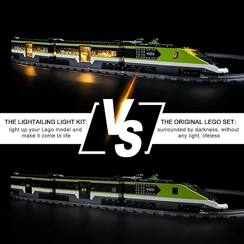 Miniatura 6 de LIGHTAILING Kit de iluminación LED para Lego- 60337 Express Passenger-Train Modelo de bloques de construcción - Juego de luces LED compatible con el