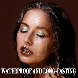 Boobeen Eyeshadow Pencil Crayon Waterproof Stick Shimmer Cream Pen - Create Glitter Eye Makeup, Easy to Use (01+15)