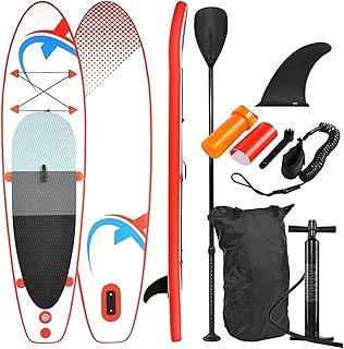 Surfboard Inflatable SUP305 Stand Up Paddle Board For All Skill Levels, Non-Slip SUP, Surfboard With Paddle&Fin&Waterproof Bag&Air Pump Outdoor Recreation