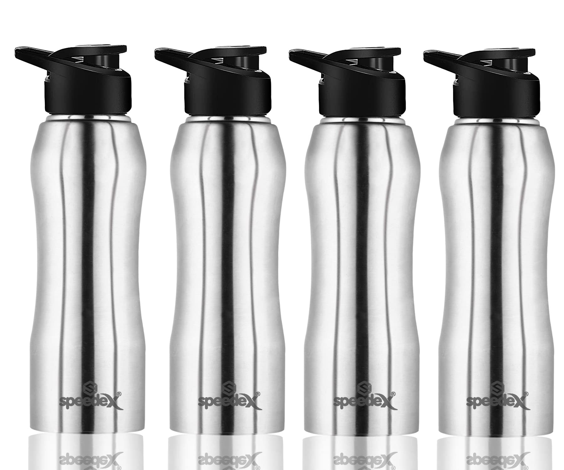 Speedex Stainless Steel 1000 ML Water Bottle For School/Gym/Home/office/Boys/Girls/Kids, Leak Proof And BPA Free(MATT COLOUR, SET OF 4, 1000 ML)