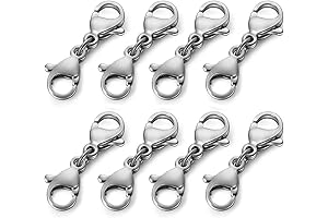 OHINGLT Double Clasp Extender Necklace Extender Clasp Connector