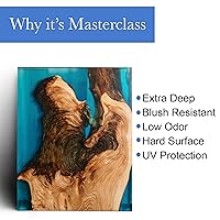 Vista 6 de Kit de resina epoxi para vertido extra profundo (vertidos de 2 a 4 pulgadas), 1.5 GL, resistente a los rayos UV, bajo olor, transparente como