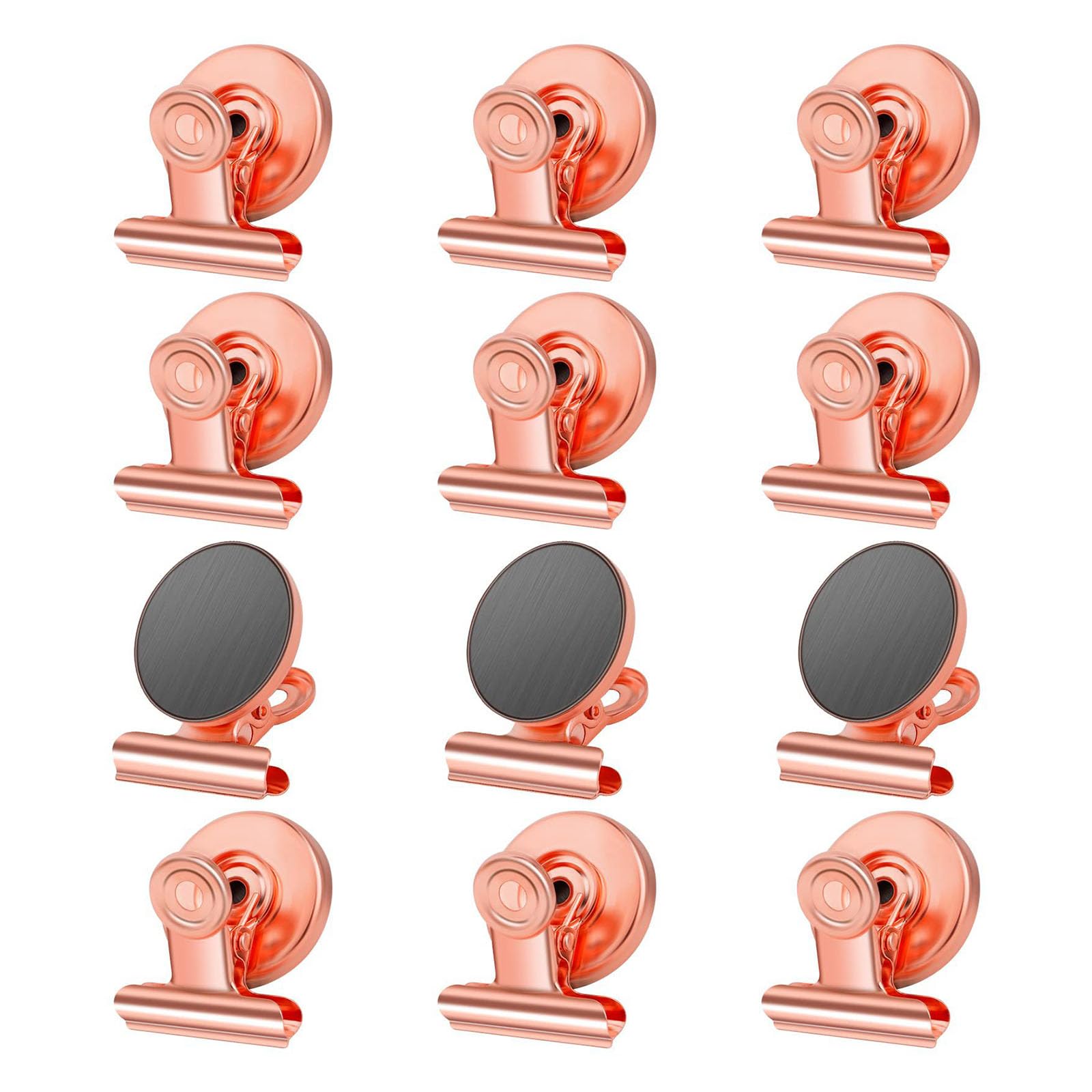 Elnwnnkc 12pcs Metal Fridge Magnets Strong Organize Clips Recipes Note Photos Display on Refrigerator Whiteboard Decors Colorful Fridge Magnets Clips